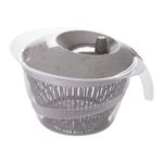 Centrífuga Seca Salada Manual Grande 2,8 Litros Secadora de Verduras Saladas e Folhas Prática