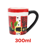 Caneca Presente de Cerâmica Personalizada Papai Noel 330ml Amigo Secreto de Natal