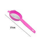 Kit 6 Peneiras Plásticas 17cm Cozinha Coador Alimentos Sortidas