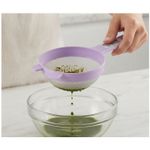 Kit 4 Peneiras Plásticas 15cm Cozinha Coador Alimentos Sortidas