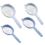 Kit 4 Peneiras Plásticas 15cm Cozinha Coador Alimentos Sortidas