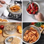 Peneira Inox com Cabo 22cm para Cozinha Coar Alimentos e Receitas