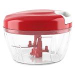 Mini Processador De Alimentos Manual 500ml 3 Lâminas Triturador Alho