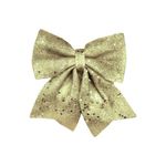 Laços De Natal Decoração Natalina Com Glitter E Estrelas 20cmx24cm
