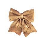 Laços De Natal Decoração Natalina Com Glitter E Estrelas 20cmx24cm