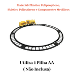 Trenziznho de Brinquedo Locomotiva Under Construction 8 Peças Sortidas Infantil