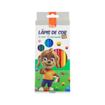 Kit Com 12 Pacotes de Lapis de Cor 12 Cores Sextavado Para Lembrancinha Revenda
