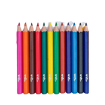 Kit 24 Pacotes Mini Lápis de Cor 12 Cores Sextavado Onda Infantil