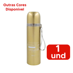 Garrafa Térmica de Viagem 500 ml Inox Alça Para Café Chá água Bebidas Geladas