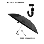 Guarda-Chuva Automático 53cm 8 Varetas Cabo Curvo Dobrável