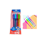 Kit 10 Pacotes Caneta Tristar Color 1.0mm 4 Cores Revenda Escolar