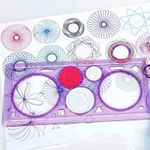 Régua Mágica Para Desenhos Espirógrafo Escola Diversão de Fazer Mandala