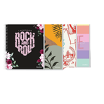 Kit 10 Cadernos Pequeno 1/4 Capa Dura 96 Folhas 1 Materia Para Agendas Anotação