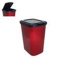 Lixeira Com Tampa Click 9 Litros Coleta Seletiva Para Cozinha Banheiro Escritório Reforçada Cesto de Lixo Resíduos