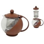 Chaleira Chá Vidro Infusor Bule Chá e Café Venice 1200ml