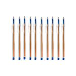 Kit 10 Canetas Esferográfica Bic Azul Preta Vermelha Ponta Fina 