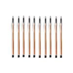 Kit 10 Canetas Esferográfica Bic Azul Preta Vermelha Ponta Fina 