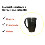 Jarra Ondulada 2 Litros Água Suco Bebidas Cores Diversas Plástico Com Tampa