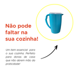 Jarra Ondulada 2 Litros Água Suco Bebidas Cores Diversas Plástico Com Tampa