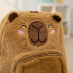 Mochila Pelúcia Pequena Infantil Baby Capivara Fofa Leve