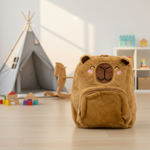 Mochila Pelúcia Pequena Infantil Baby Capivara Fofa Leve
