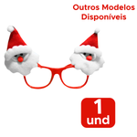 Óculos De Natal Decorativo Papai Noel Boneco De Neve Para Enfeite