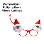 Óculos De Natal Decorativo Papai Noel Boneco De Neve Para Enfeite
