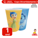 Copo Divertidamente 320 ml Disney Emoções escola -Plasutil
