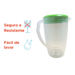 JARRA TRANSPARENTE COM TAMPA