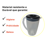 JARRA TRANSPARENTE COM TAMPA