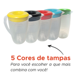 JARRA TRANSPARENTE COM TAMPA