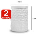 Pote 2 Litros Mosaico Para Mantimentos e Organização