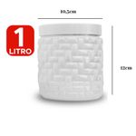 Pote Mosaico 1 Litro Para Mantimentos Organização Cozinha