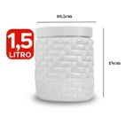 Pote Mosaico 1,5 Litro Para Mantimentos Organização Cozinha