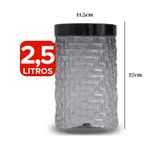 Pote Mosaico 2,5L Para Mantimentos e Organização 