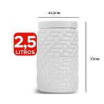 Pote Mosaico 2,5L Para Mantimentos e Organização 