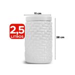 Kit 4 Potes Mosaico Organizadores Para Mantimentos e Cozinha