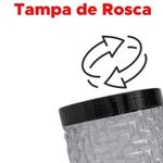 Kit 4 Potes Mosaico Organizadores Para Mantimentos e Cozinha
