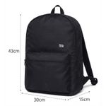 Mochila Juvenil Preta Escolar Para Escola Faculdade