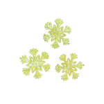 Enfeite Para Arvore De Natal Flocos De Neve Com 3 Unidades Decoração Vermelho Prata Dourado Brilho