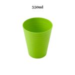 Copo De Plástico Ondulado 350ml Resistente Colorido Para Crianças