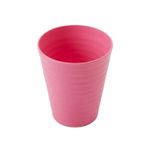 Copo De Plástico Ondulado 350ml Resistente Colorido Para Crianças