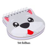 Kit 4 Mini Cadernos Pet Best Friend Capa Dura Pautado 80 Folhas