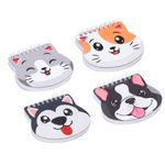 Kit 4 Mini Cadernos Pet Best Friend Capa Dura Pautado 80 Folhas
