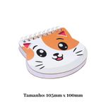Kit 4 Mini Cadernos Pet Best Friend Capa Dura Pautado 80 Folhas