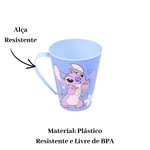 Caneca de Plástico stitch 360 ml Infantil -  Plasutil