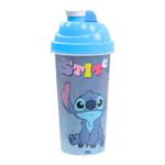 Shaker Stitch Disney 580ml Com Tampa Rosca Garrafa Infantil Para Bebidas