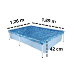 Piscina Mor 1000L Retangular Resistente Infantil e Adulto Para Verão e Lazer