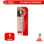 Pegador Colher Concha Acrílica Plástica Self Service Sorvete Açaí Sorveteria