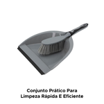 Kit Pá de Lixo e Vassoura Mini Pazinha Multiuso Para Limpeza Casa Cozinha